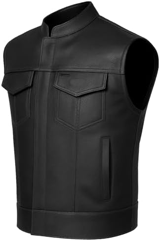 Amazon.com: EXCELSIOR INT Men's Club Style Leather Vest Style